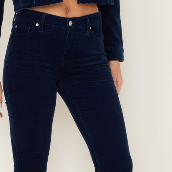 CLEO + WOLF WOMEN'S HIGH RISE CORDUROY BOOTCUT JEANS - Picture 2 of 6